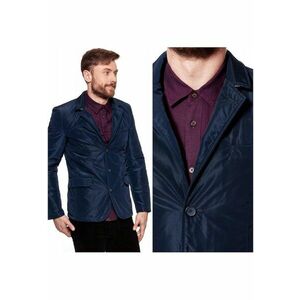 Sacou Barbati - Model BLAZER - Croiala Eleganta Slim Fit - Ideal Pentru Intalniri De Afaceri Si Iesiri Seara - Cu Nasturi - Marimea L - Albastru imagine
