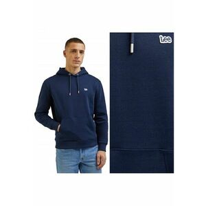 Hanorac Barbati - Model PLAIN HOODIE - Croiala Clasica - 100% Bumbac - Moale Si Confortabil - Bun Pentru Fiecare Zi Si Serviciu - Cu Buzunar Si Logo - Marimea 4XL - Albastru imagine
