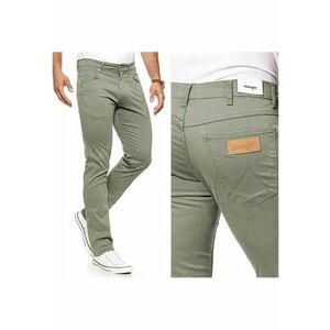 Pantaloni Barbati - Model GREENSBORO - Croiala Clasica Straight Fit Cu Picioare Drepte - Comozi Si Elastici - Buni Pentru Birou Si Fiecare Zi - Cu Fermoar - 5 Buzunare - Marimea W30 L34 - Verde imagine