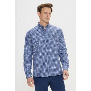 Camasa regular-fit cu model in carouri imagine