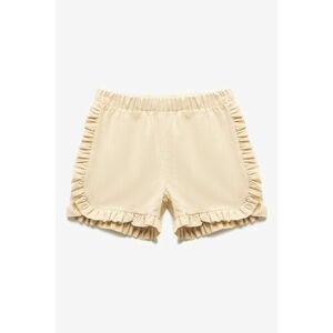 Pantaloni scurti din bumbac cu terminatii cu volane imagine
