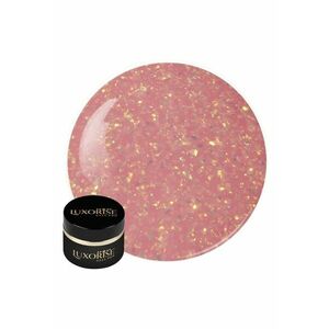 Gel UV Constructie Unghii RevoFlex 15ml - Peach Glitz imagine