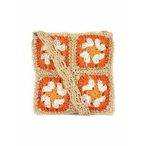 Geanta dama Oletta - bej - dimensiune unica - design plecionat imagine