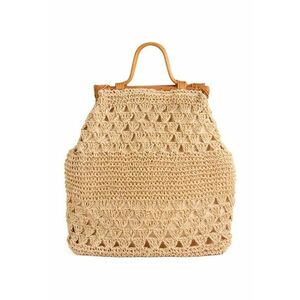 Geanta dama model Ellis - bej - sistem inchidere capse magnetice - dimensiune One Size imagine