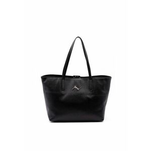 Geanta shopper de piele - Negru imagine