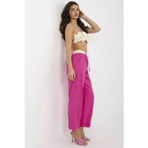 Pantaloni regular fit - cu talie inalta - imagine