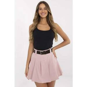 Fusta-pantalon cu insertie elastica la spate imagine