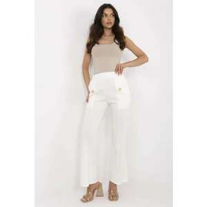 Pantaloni bootcut cu nasturi decorativi imagine