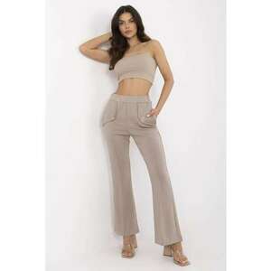 Pantaloni bootcut cu nasturi decorativi imagine