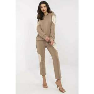 Set de hanorac si pantaloni crop cu detalii cu inima imagine