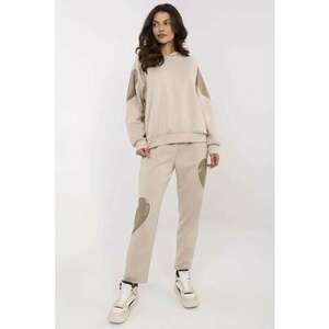 Set de hanorac si pantaloni crop cu detalii cu inima imagine