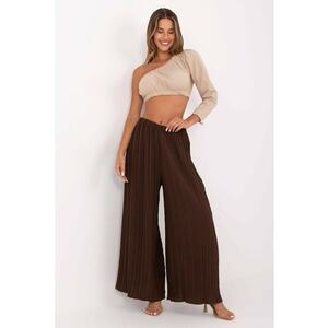 Pantaloni palazzo cu design plisat imagine