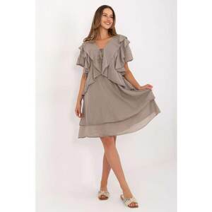 Rochie cu detalii cu volane imagine