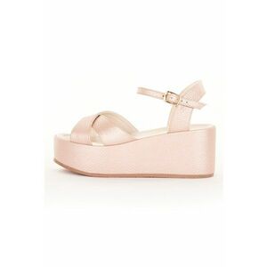 Sandale wedge de piele Tessa imagine