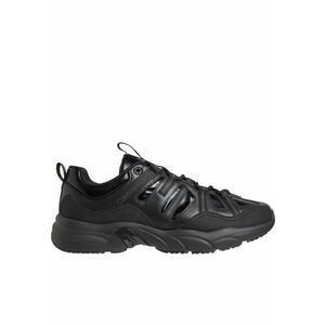 Tenisi casual barbati - Piele naturala - Negru imagine