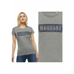 Tricou Dama - Model Alina C Logo Tee - Croiala Clasica Regular Fit - 100% Bumbac - Moale Si Comod - Cu Imprimeu Logo - Bun Pentru Fiecare Zi Si Tinute Casual - Marimea S - Gri imagine