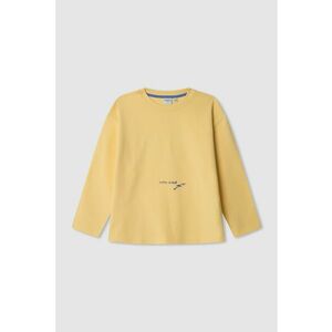 Bluza de bumbac cu imprimeu text imagine