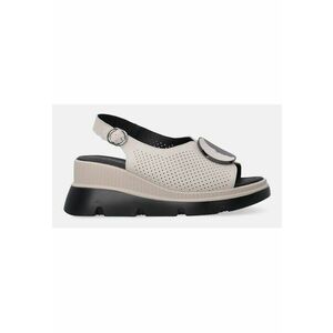 Sandale cu platforma si aspect perforat imagine