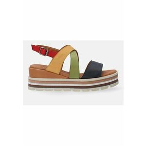 Sandale flatform din piele cu catarama imagine