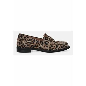 Mocasini din piele intoarsa cu animal print imagine