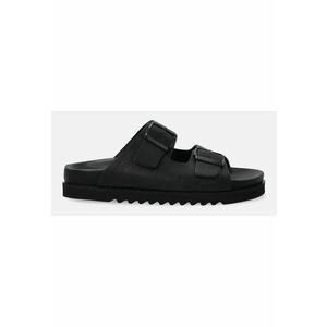 Papuci flatform din piele imagine