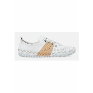 Tenisi din piele cu perforatii imagine