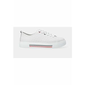 Pantofi sport din piele cu perforatii imagine