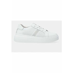 Pantofi sport din piele cu talpa wedge imagine