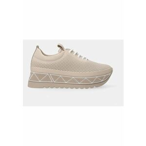 Pantofi din piele cu talpa wedge imagine