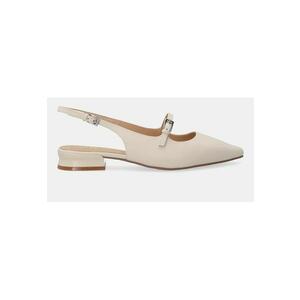 Pantofi din piele cu varf ascutit si catarama imagine