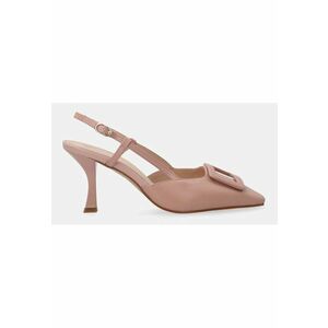 Pantofi Din Piele Lacuita Cu Toc Stiletto imagine