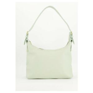 Geanta de umar - model Shopper - piele naturala - verde - 37x26x12cm - 3 buzunare interioare - manere de 60cm imagine