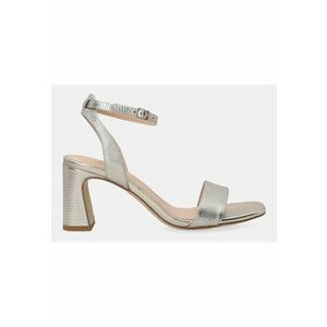 Sandale elegante din piele cu toc inalt imagine