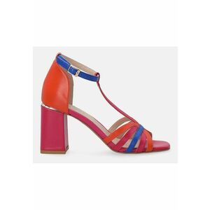 SANDALE Din Piele Model Tricolor imagine