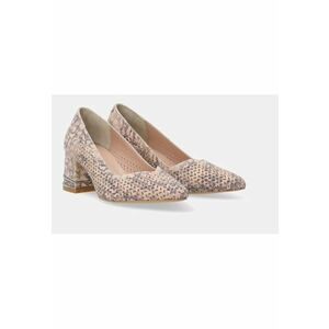PANTOFI DIN PIELE CU MODEL imagine