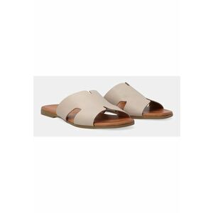 Papuci din piele cu talpa joasa imagine