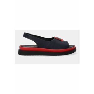 Sandale cu talpa plata si model colorblock imagine