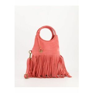 Geanta dama roz - piele intoarsa - dimensiuni 32x28x2cm - curea detasabila - lungime maxima 115cm imagine