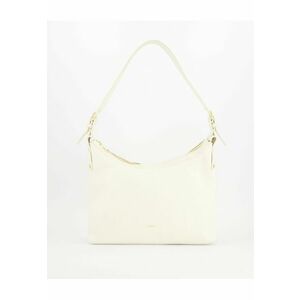 Geanta de umar - piele naturala - alb - 26x37x12cm - 3 buzunare interioare imagine