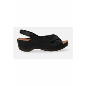 Sandale din piele cu decupaje - imagine