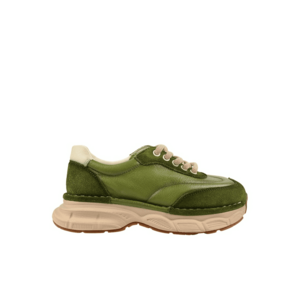 Pantofi sport - dama - KM 5502 verde - piele naturala imagine