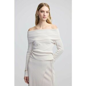 Pulover cu decolteu pe umeri imagine