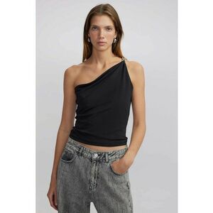 Bluza cu decolteu pe un umar imagine