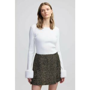 Ipekyo - Pulover cu mansete detasabile din blana sintetica imagine