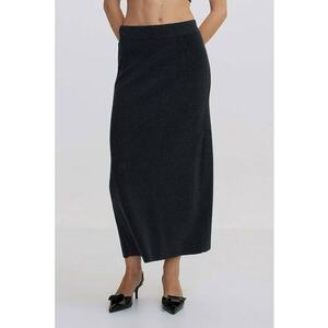 Fusta midi din amestec de lana imagine