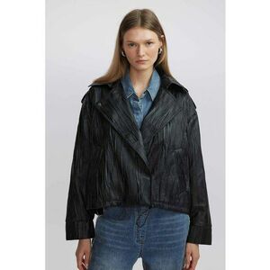 Jacheta texturata de piele ecologica imagine