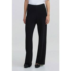 Pantaloni din tricot fin si croiala ampla imagine