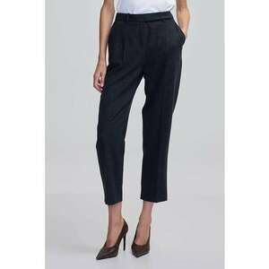 Pantaloni crop cu croiala conica imagine