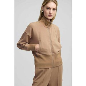 Bluza de trening cu maneci cazute si fermoar imagine