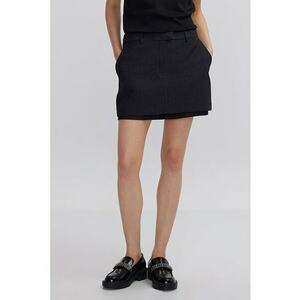 Fusta-pantalon mini cu insertii stralucitoare imagine